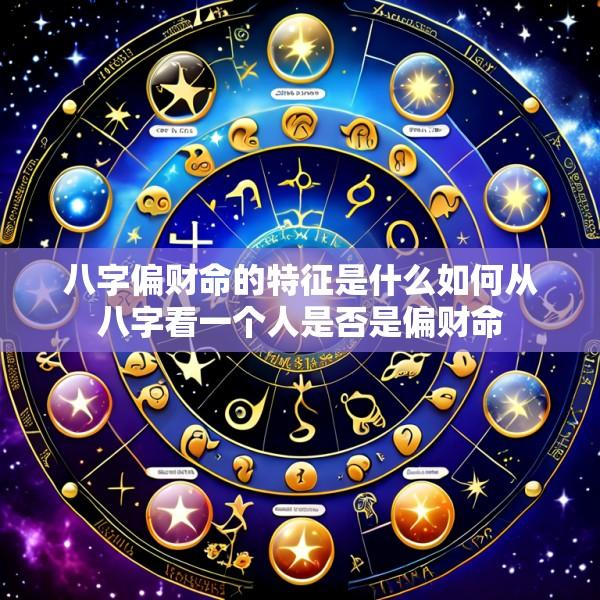八字偏财命的特征是什么如何从八字看一个人是否是偏财命