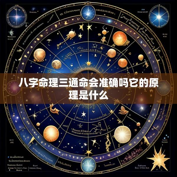八字命理三通命会准确吗它的原理是什么