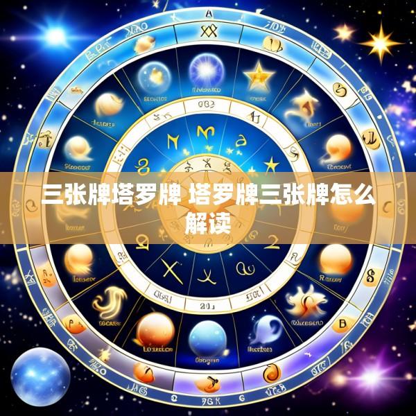 三张牌塔罗牌 塔罗牌三张牌怎么解读
