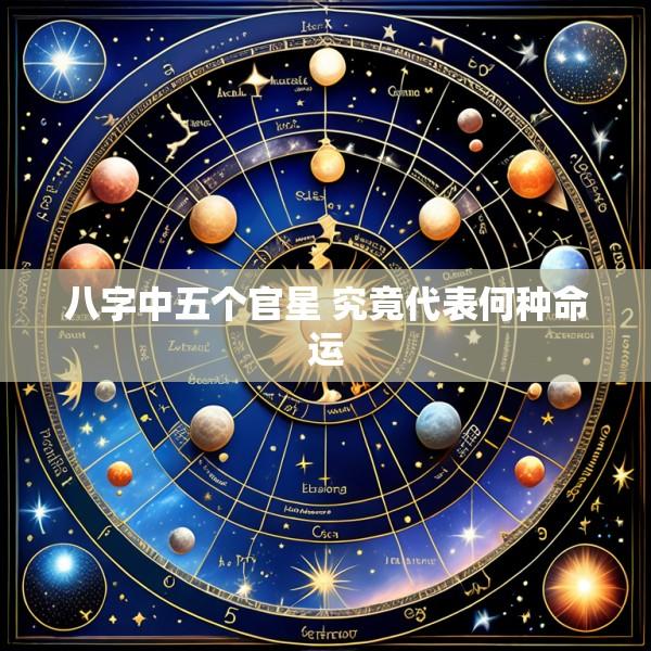 八字中五个官星 究竟代表何种命运