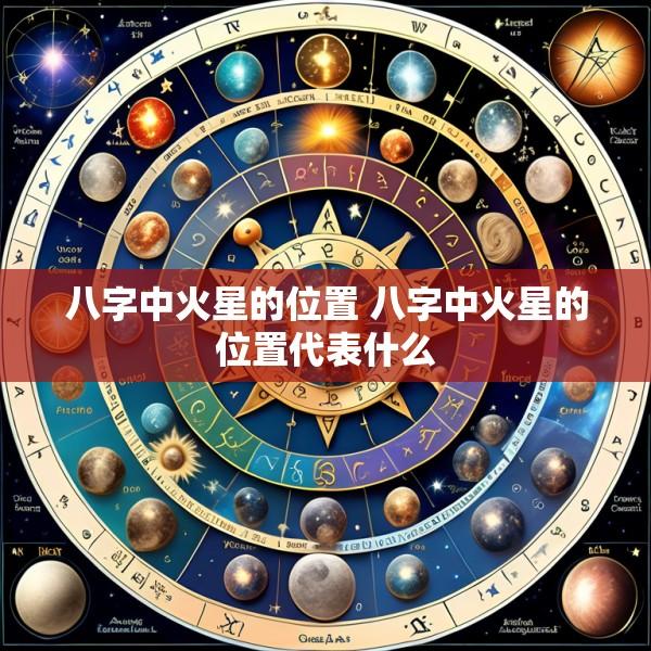 八字中火星的位置 八字中火星的位置代表什么