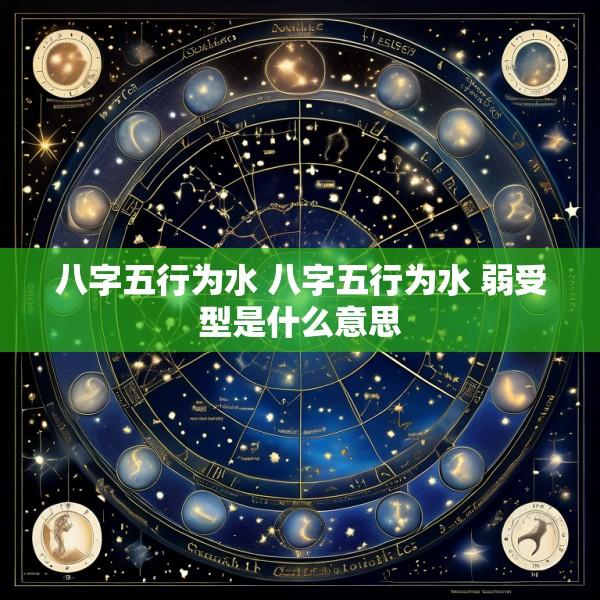 八字五行为水 八字五行为水 弱受型是什么意思