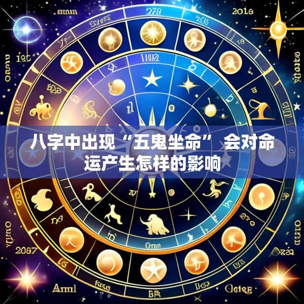 八字中出现“五鬼坐命” 会对命运产生怎样的影响
