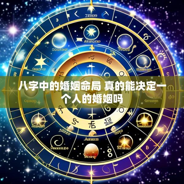 八字中的婚姻命局 真的能决定一个人的婚姻吗