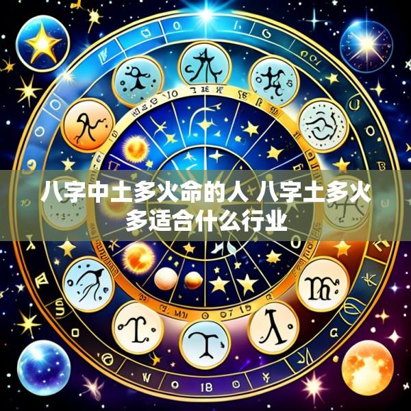 八字中土多火命的人 八字土多火多适合什么行业