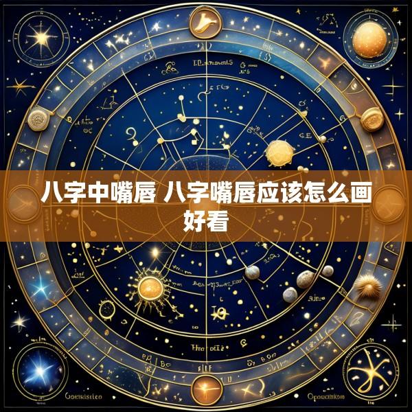 八字中嘴唇 八字嘴唇应该怎么画好看