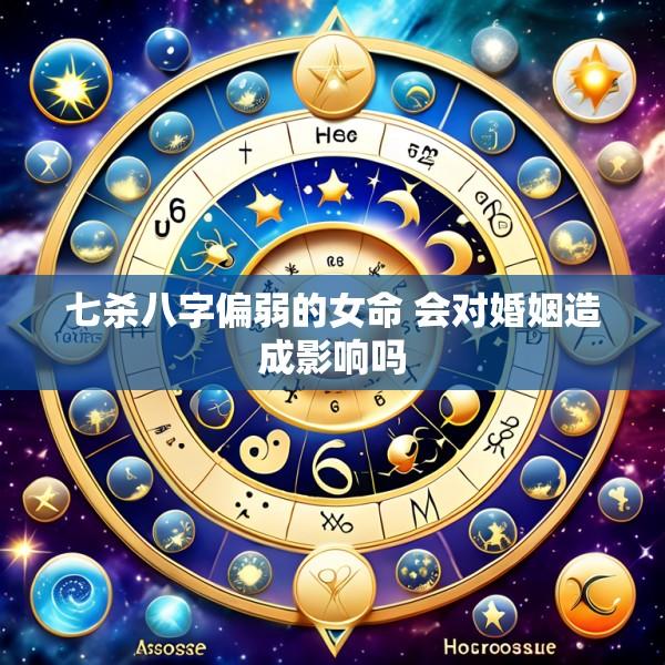 七杀八字偏弱的女命 会对婚姻造成影响吗
