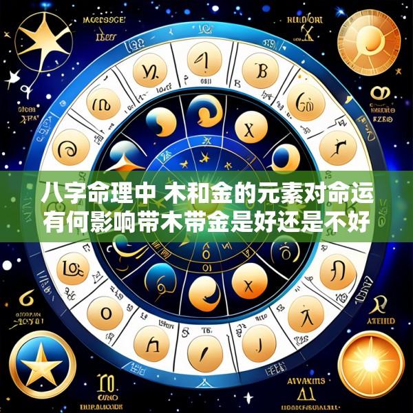 八字命理中 木和金的元素对命运有何影响带木带金是好还是不好呢