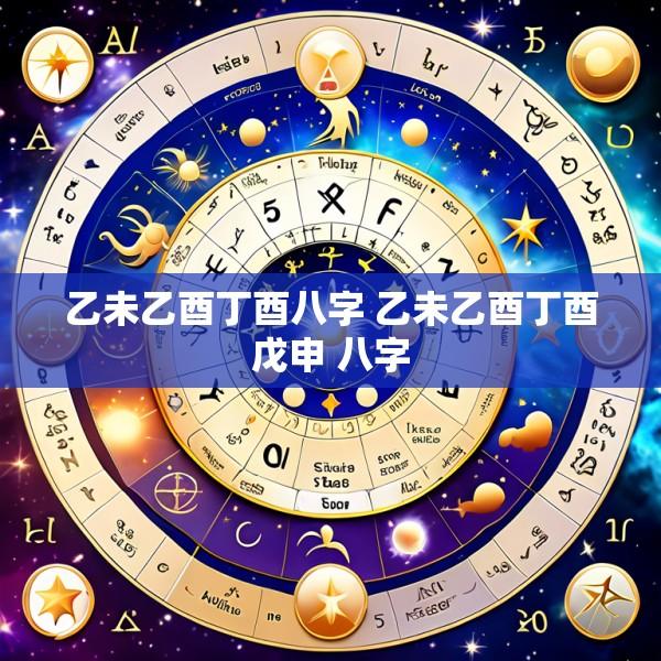 乙未乙酉丁酉八字 乙未乙酉丁酉戊申 八字