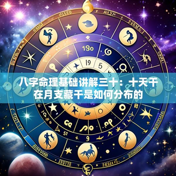 八字命理基础讲解三十：十天干在月支藏干是如何分布的