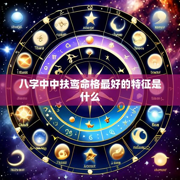 八字中中扶鸾命格最好的特征是什么