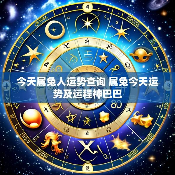 今天属兔人运势查询 属兔今天运势及运程神巴巴