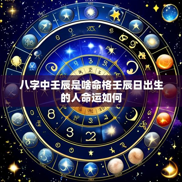 八字中壬辰是啥命格壬辰日出生的人命运如何