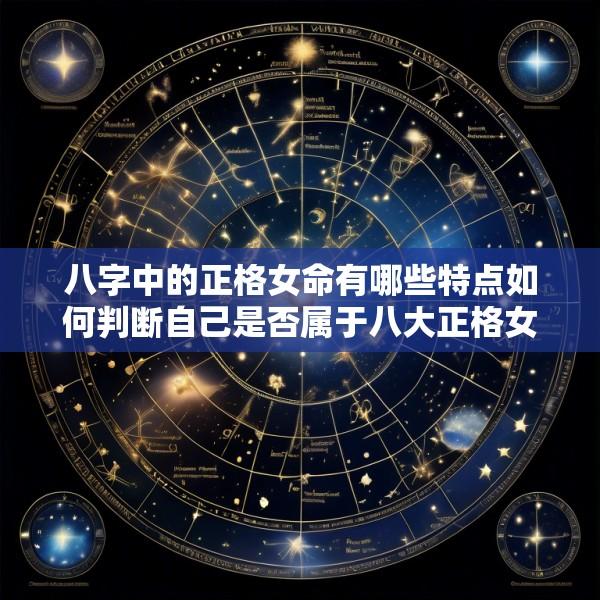 八字中的正格女命有哪些特点如何判断自己是否属于八大正格女命