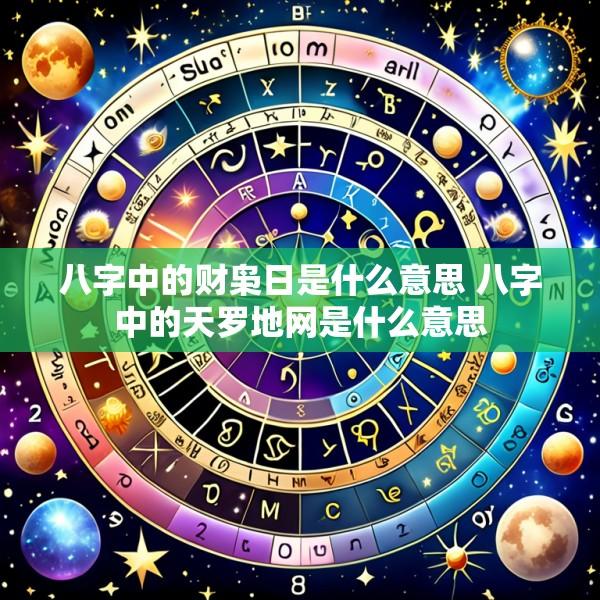 八字中的财枭日是什么意思 八字中的天罗地网是什么意思
