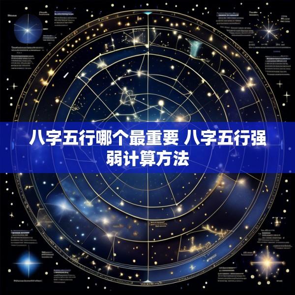 八字五行哪个最重要 八字五行强弱计算方法