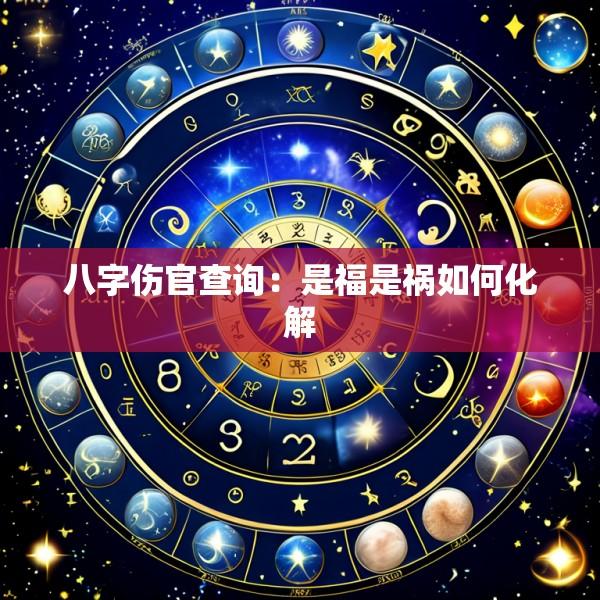 八字伤官查询：是福是祸如何化解