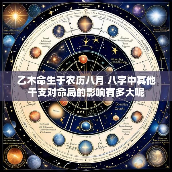 乙木命生于农历八月 八字中其他干支对命局的影响有多大呢
