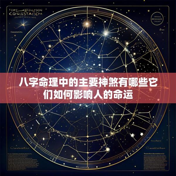 八字命理中的主要神煞有哪些它们如何影响人的命运