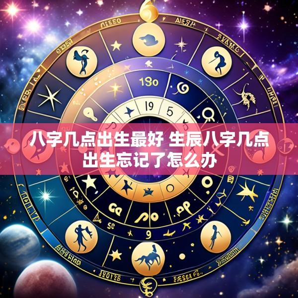八字几点出生最好 生辰八字几点出生忘记了怎么办