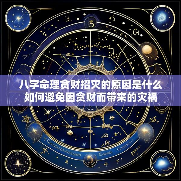 八字命理贪财招灾的原因是什么如何避免因贪财而带来的灾祸