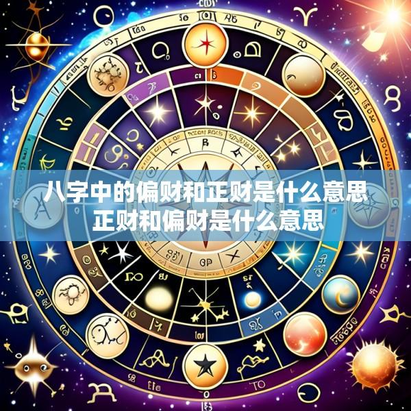 八字中的偏财和正财是什么意思 正财和偏财是什么意思
