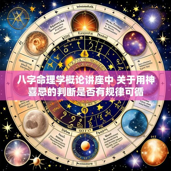 八字命理学概论讲座中 关于用神喜忌的判断是否有规律可循