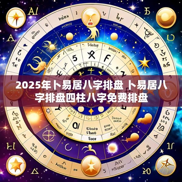 2025年卜易居八字排盘 卜易居八字排盘四柱八字免费排盘