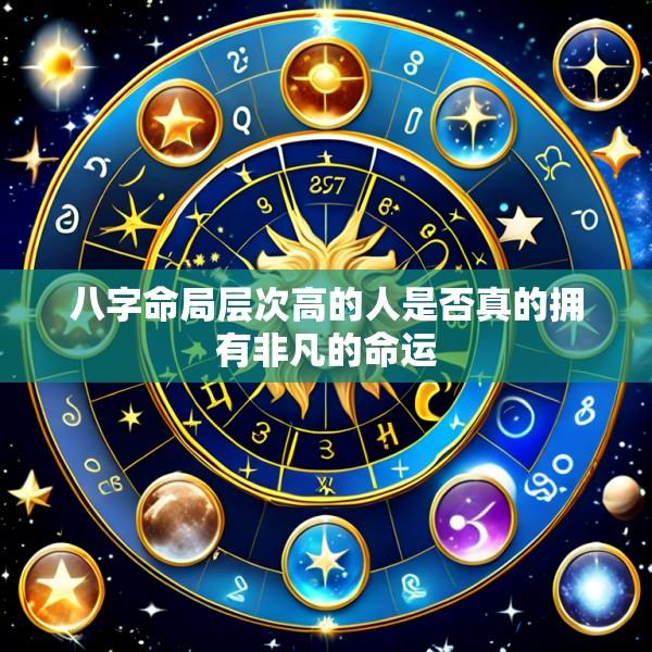 八字命局层次高的人是否真的拥有非凡的命运