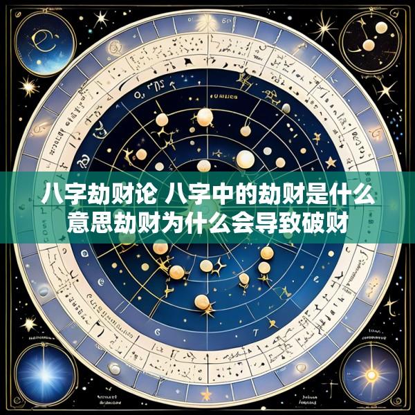 八字劫财论 八字中的劫财是什么意思劫财为什么会导致破财