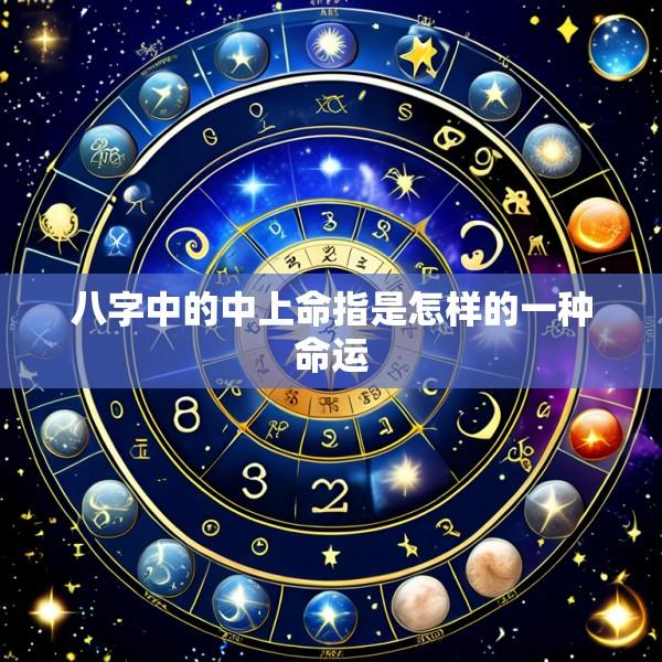 八字中的中上命指是怎样的一种命运