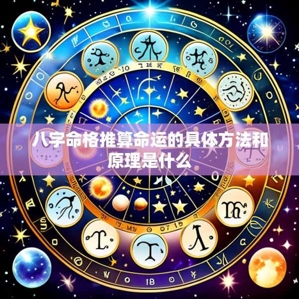 八字命格推算命运的具体方法和原理是什么