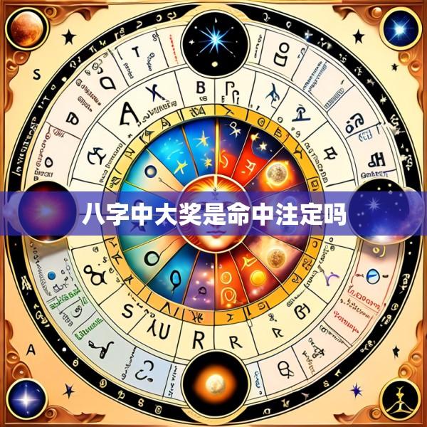 八字中大奖是命中注定吗