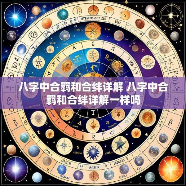 八字中合羁和合绊详解 八字中合羁和合绊详解一样吗