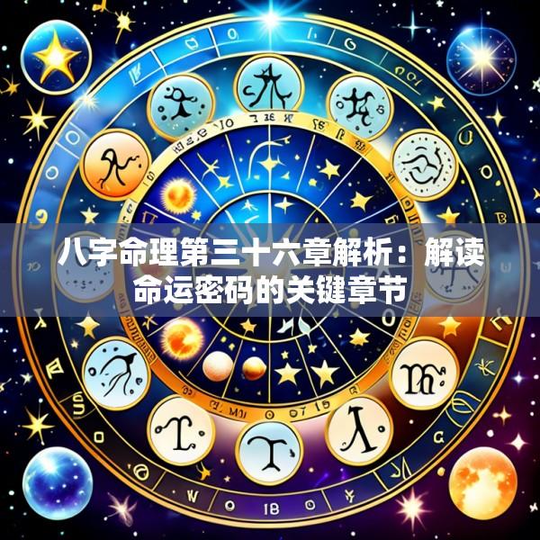 八字命理第三十六章解析：解读命运密码的关键章节
