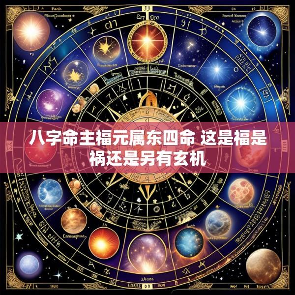 八字命主福元属东四命 这是福是祸还是另有玄机