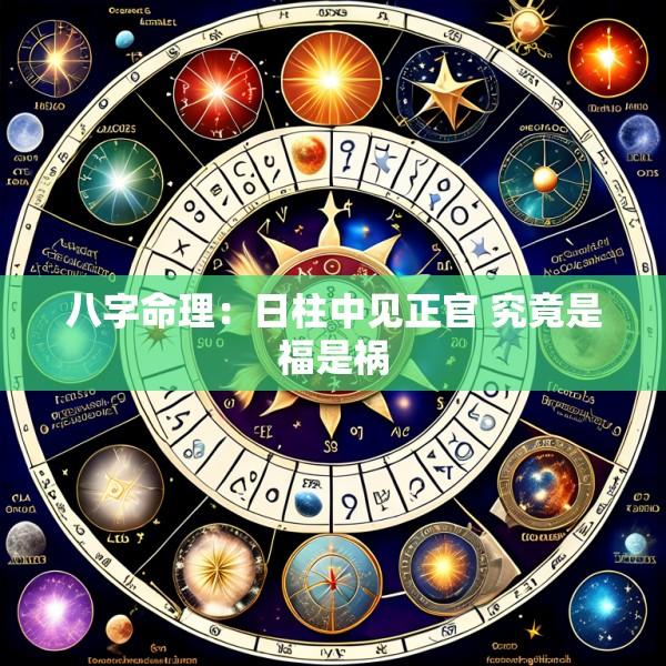 八字命理：日柱中见正官 究竟是福是祸
