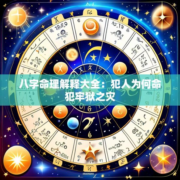 八字命理解释大全：犯人为何命犯牢狱之灾