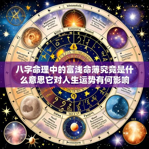 八字命理中的富浅命薄究竟是什么意思它对人生运势有何影响