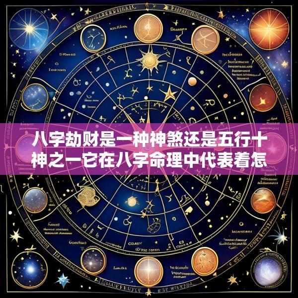 八字劫财是一种神煞还是五行十神之一它在八字命理中代表着怎样的命运特征