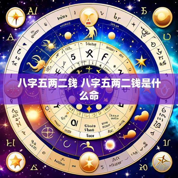八字五两二钱 八字五两二钱是什么命