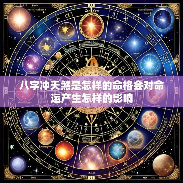 八字冲天煞是怎样的命格会对命运产生怎样的影响