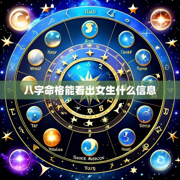 八字命格能看出女生什么信息