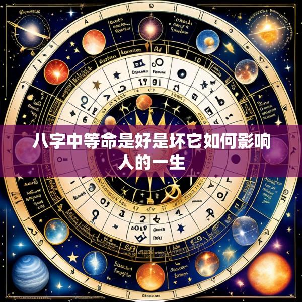八字中等命是好是坏它如何影响人的一生