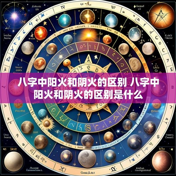 八字中阳火和阴火的区别 八字中阳火和阴火的区别是什么