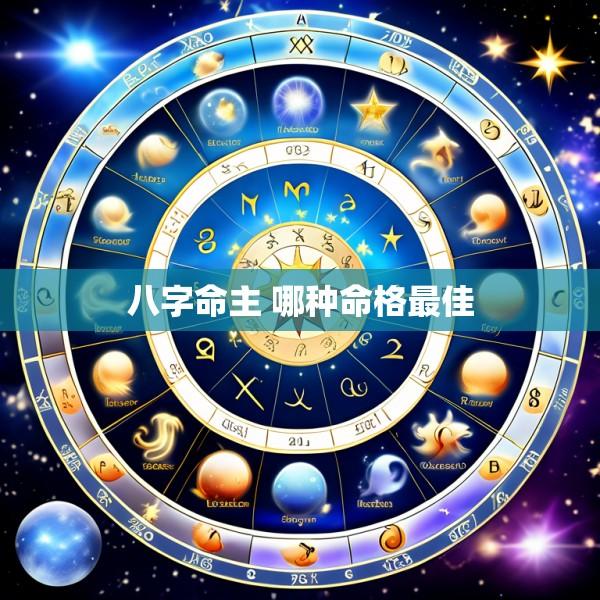 八字命主 哪种命格最佳