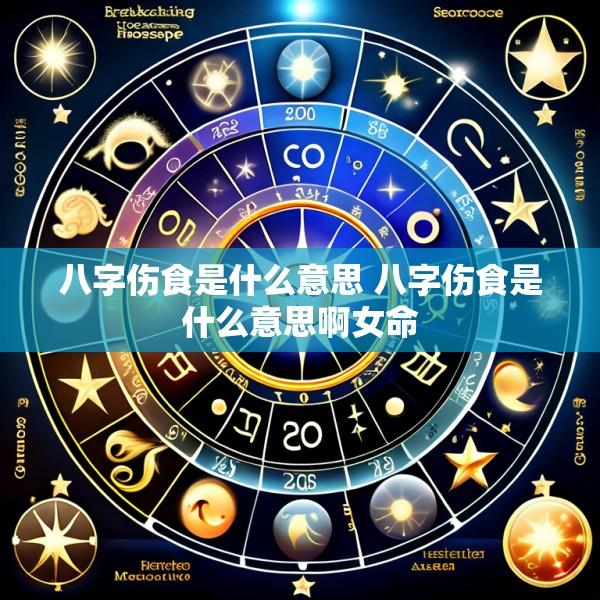 八字伤食是什么意思 八字伤食是什么意思啊女命