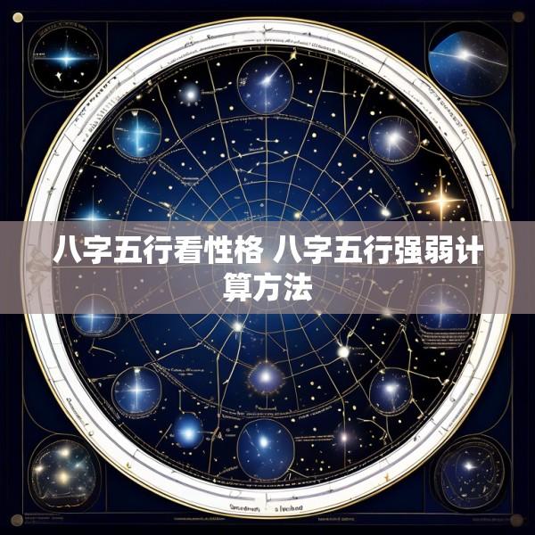 八字五行看性格 八字五行强弱计算方法
