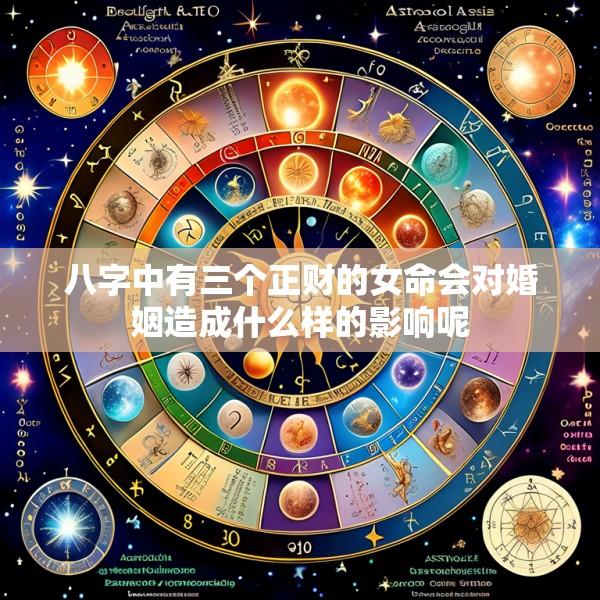八字中有三个正财的女命会对婚姻造成什么样的影响呢