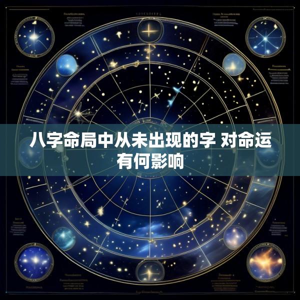 八字命局中从未出现的字 对命运有何影响